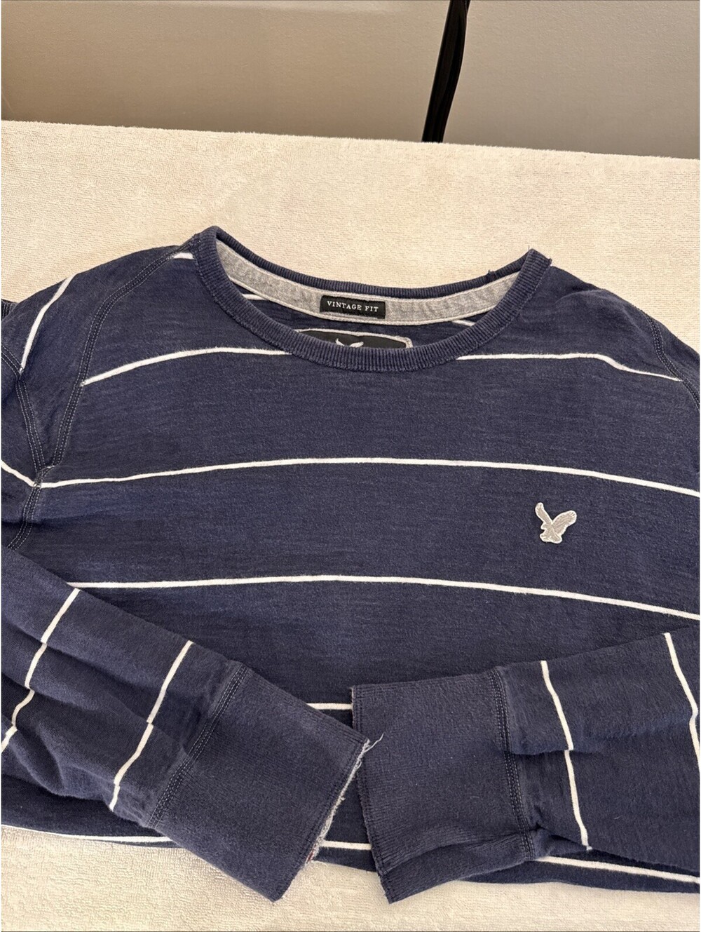 American Eagle Outfitters XXL Vintage Fit Long Sleeve Crew Neck Shirt Striped